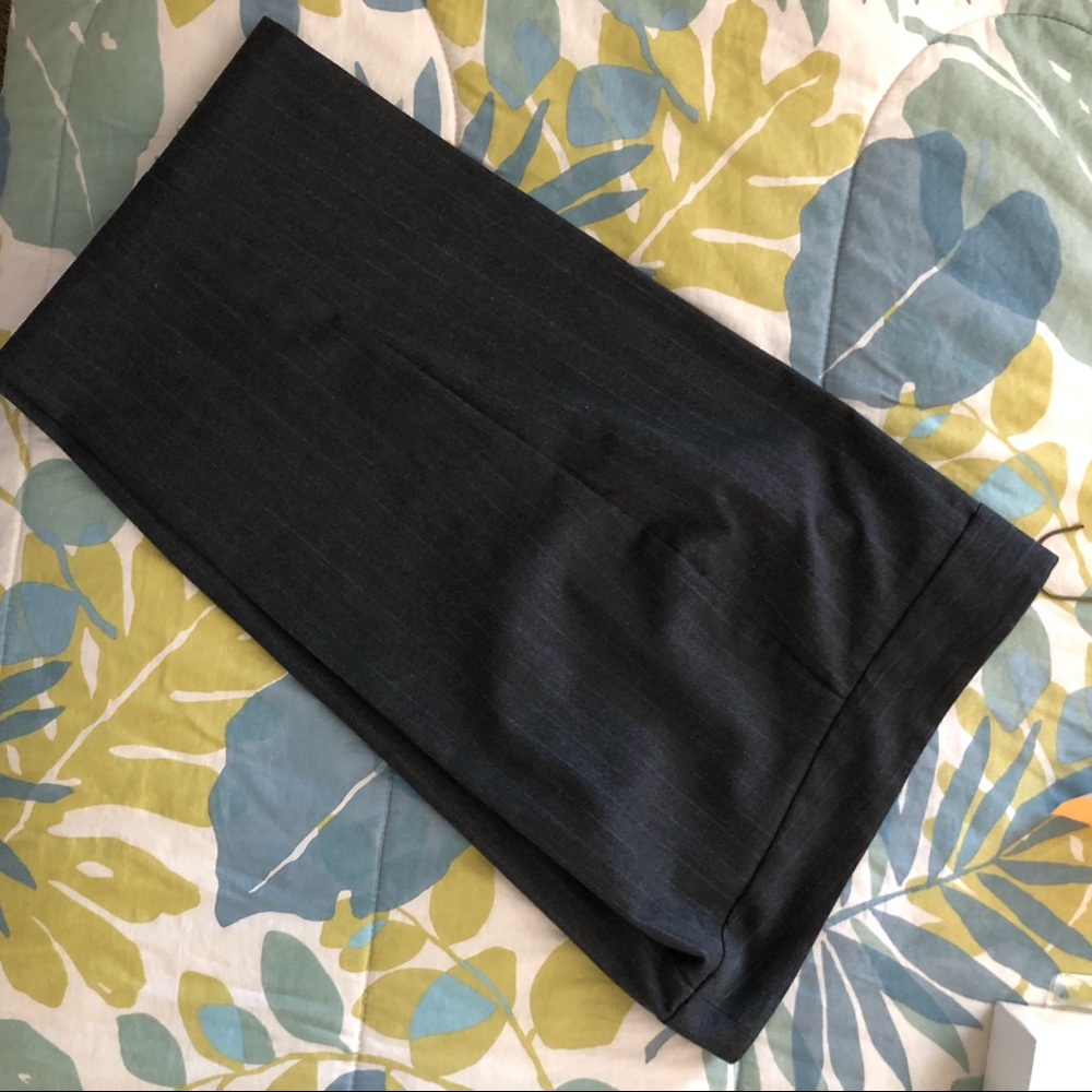 Charcoal Pinstripe Pants